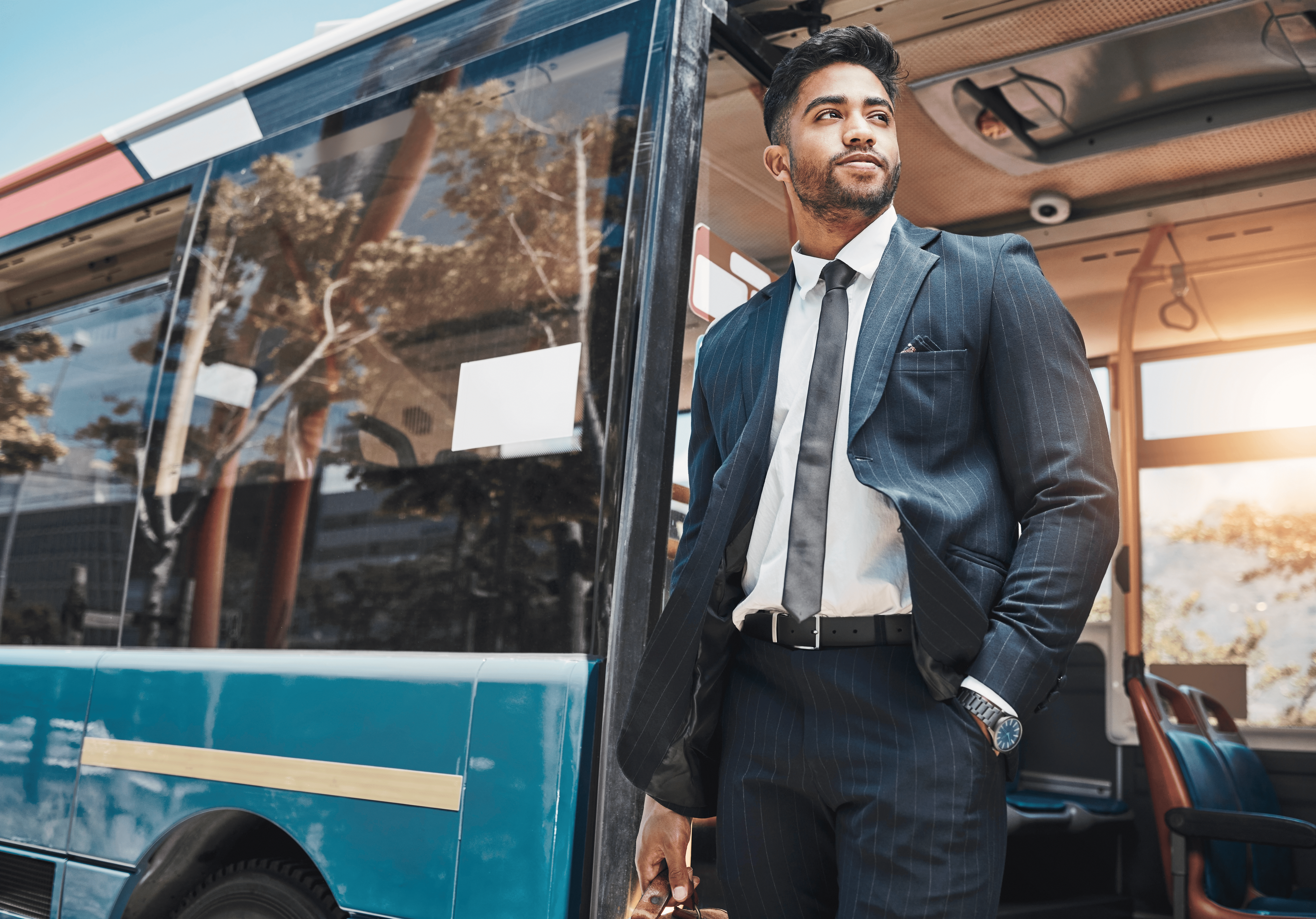 Executive taxi service at Luton Airport passenger terminal for business travel