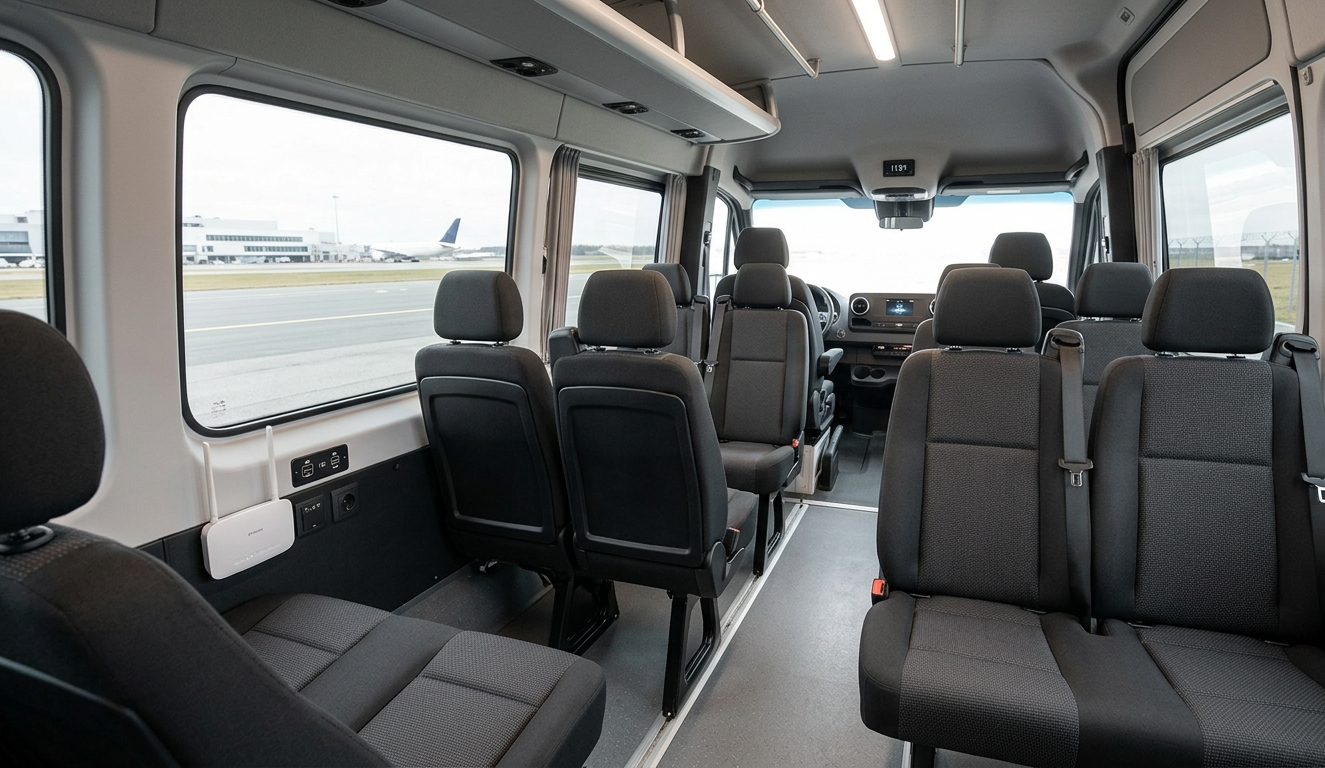 Scheduled shuttle service 2 - Group transport in Belgium